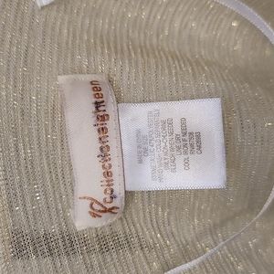 Golden sparkle shawl